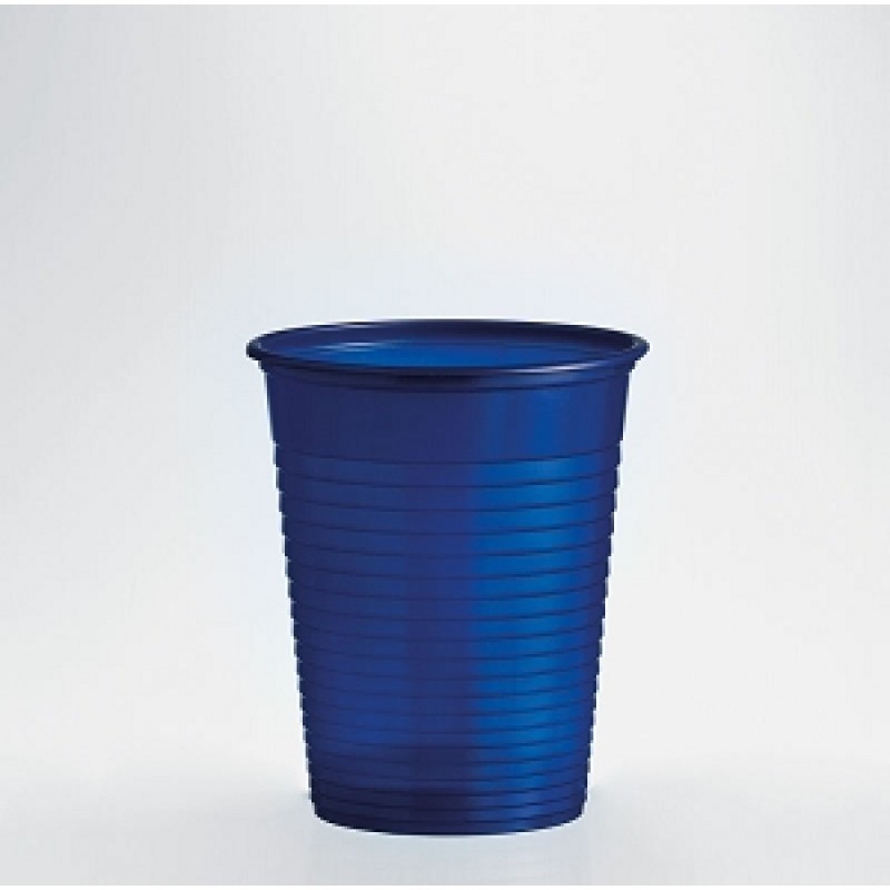 BICCHIERI BLU PLASTICA CC 200 PZ 50