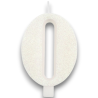 CANDELINA BIO GLITTER N 0 CM 9.5 BIANCA