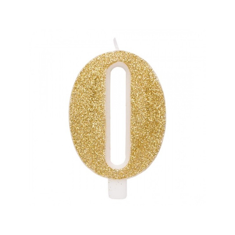 CANDELINA GLITTER N 0 CM 9.5 ORO