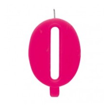 CANDELINA SCINTILLANTE N 0 CM 9.5 FUXIA
