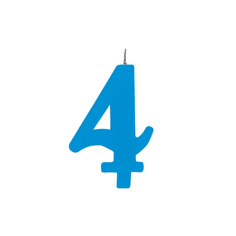 CANDELINA SCINTILLANTE N 4 CM 9.5 TURCHESE