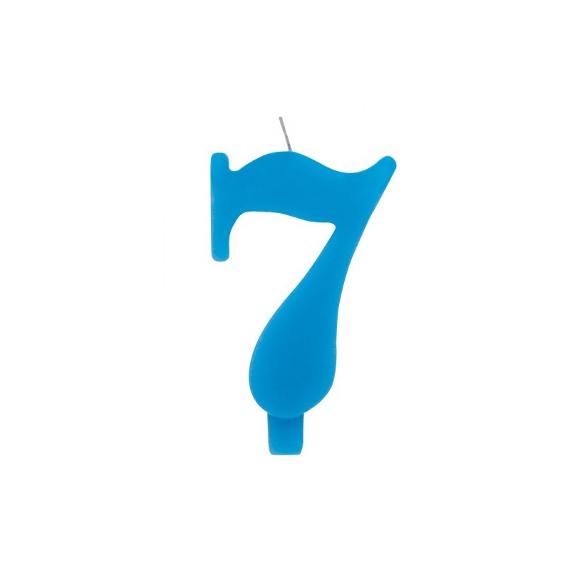CANDELINA SCINTILLANTE N 7 CM 9.5 TURCHESE