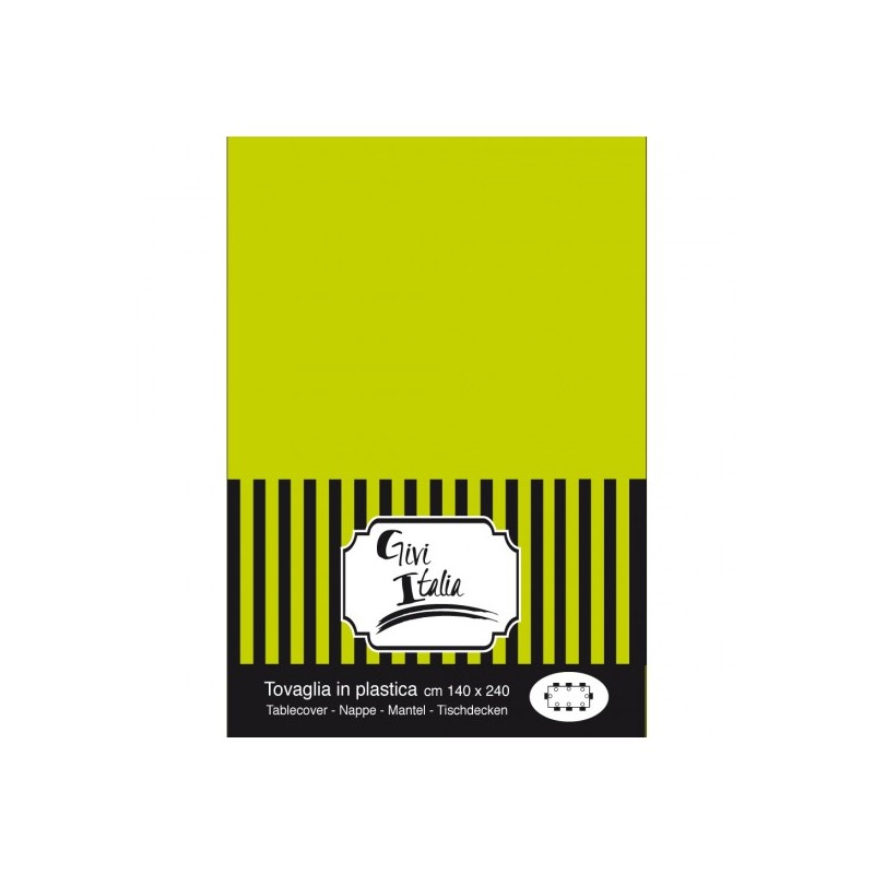 TOVAGLIA PVC CM.140X240 VERDE PISTACCHIO