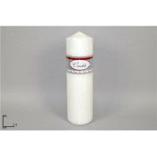 CANDELA 25X7.5CM BIANCO