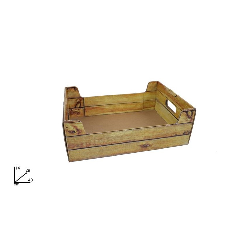 CASSETTA CARTONE 40X29X14 COL. NATURALE