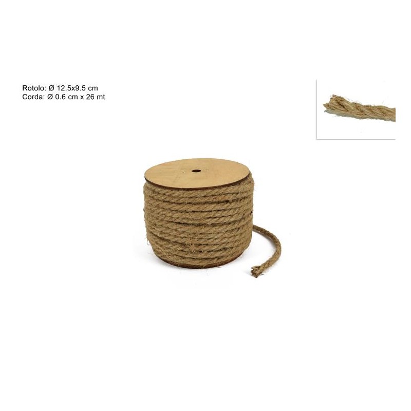 ROTOLO CORDA 26 MT- Ø 0,6CM