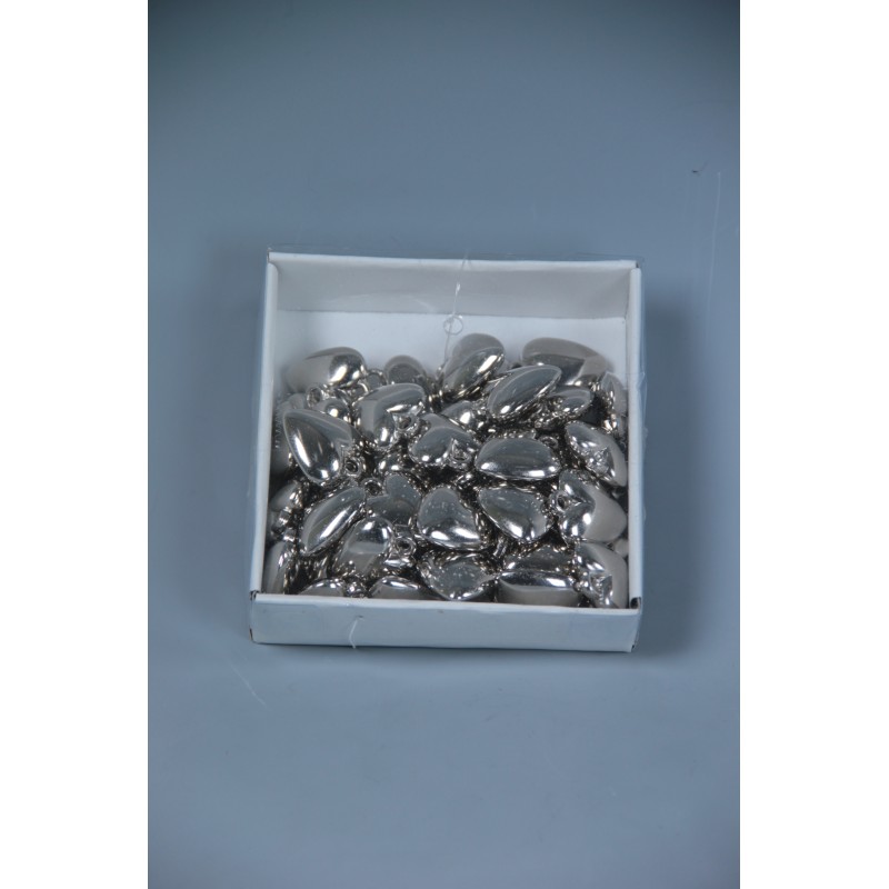 BOX 36 CUORI PLASTICA CM.2,5