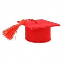 CAPPELLO SCATOLINA ROSSO 7X7X4