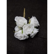 FIORE ROSA LAME BIANCO DM.4,5 PZ 6