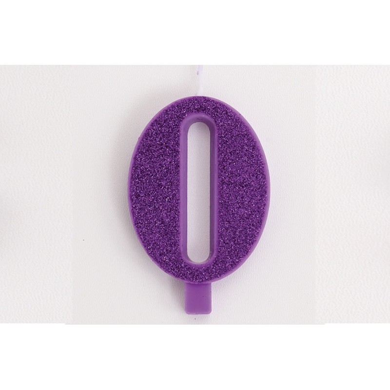 CANDELINA GLITTER N 0 CM 9.5 PURPLE