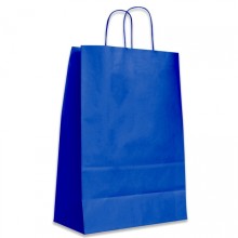 BUSTA CARTA BLU ELETTRICO M.RITORTO BASE 22+10X29