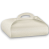 SCATOLA TRONCHETTO 38X18X7 PELLE BIANCA PZ1