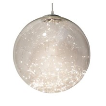 SFERA VETRO CM.30 100 LED WARM WHITE