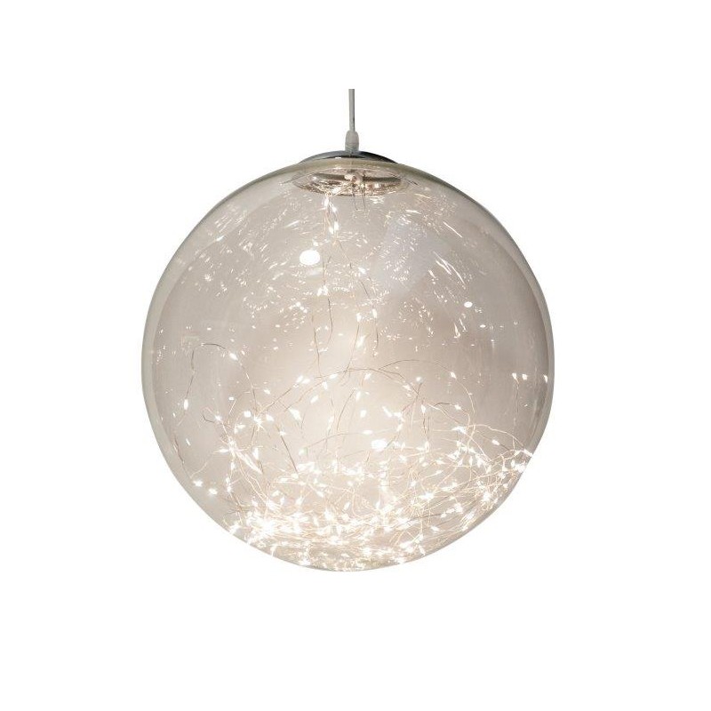 SFERA VETRO CM.30 100 LED WARM WHITE