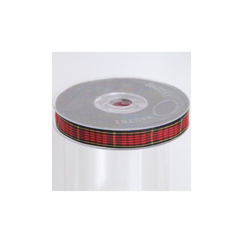 NASTRO TARTAN MM 38X20MT BLACK/RED