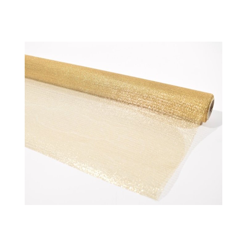 BOBINA ORGANZA LAMINATA MM530X9M ORO