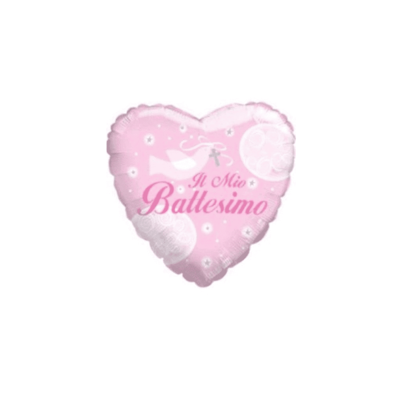 PALLONCINO 18 MYLAR IL MIO BATTESIMO ROSA