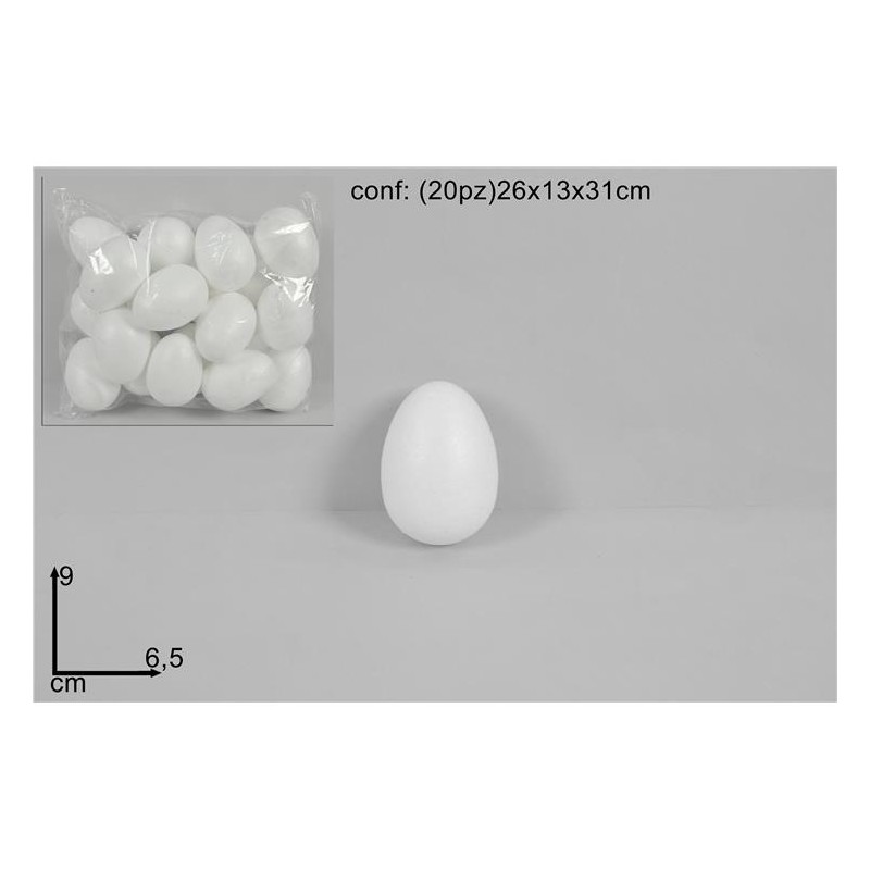 UOVA POLISTIROLO 9CM 20PZ