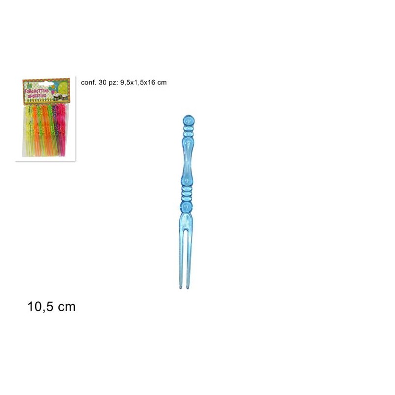 FORCHETTINE PLASTICA APERITIVO 30PZ