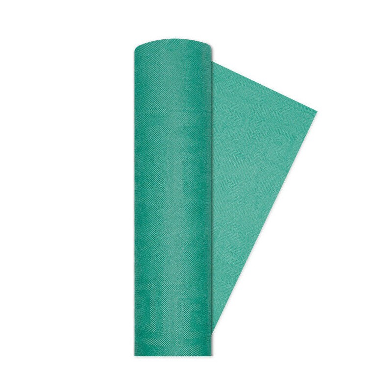 TOVAGLIA ROTOLO DAMASCATE 1.18X7MT VERDE SMER.