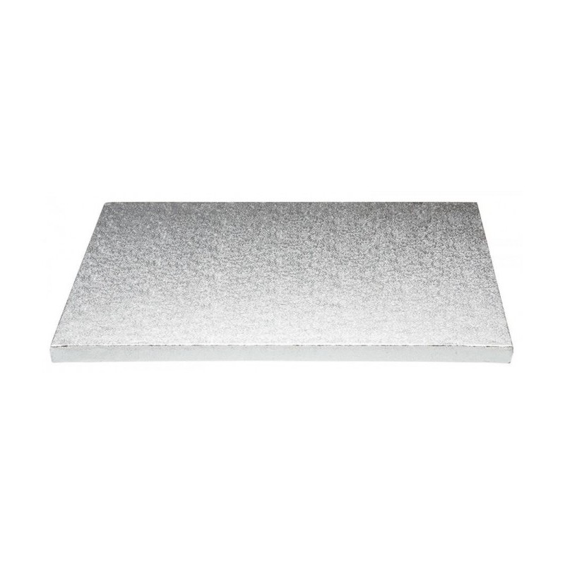 CAKE BOARD RETT. 45X55 ARGENTO