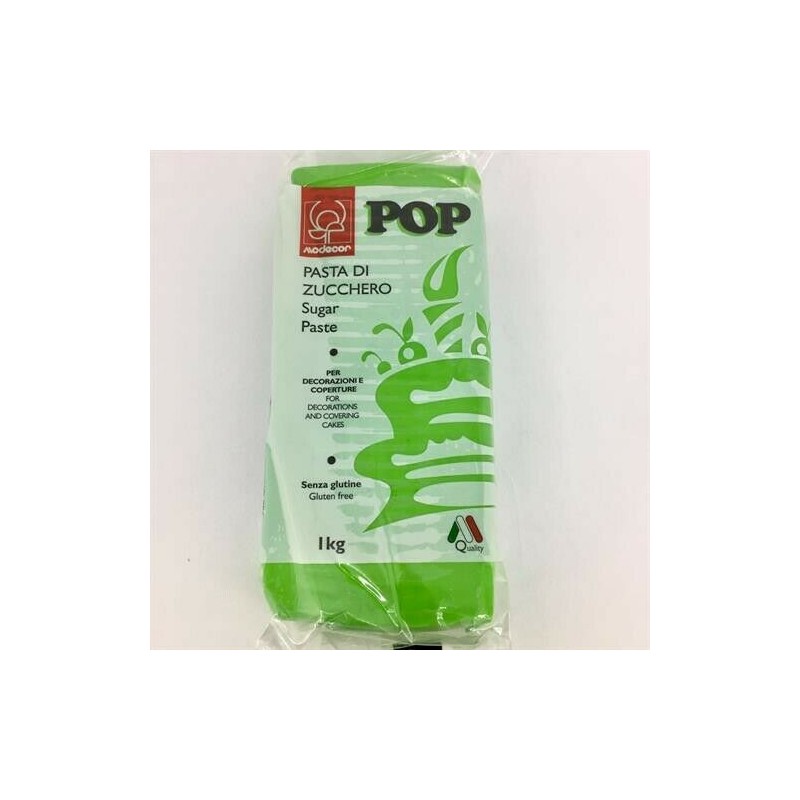 PASTA DI ZUCCHERO 1KG POP VERDE PRATO