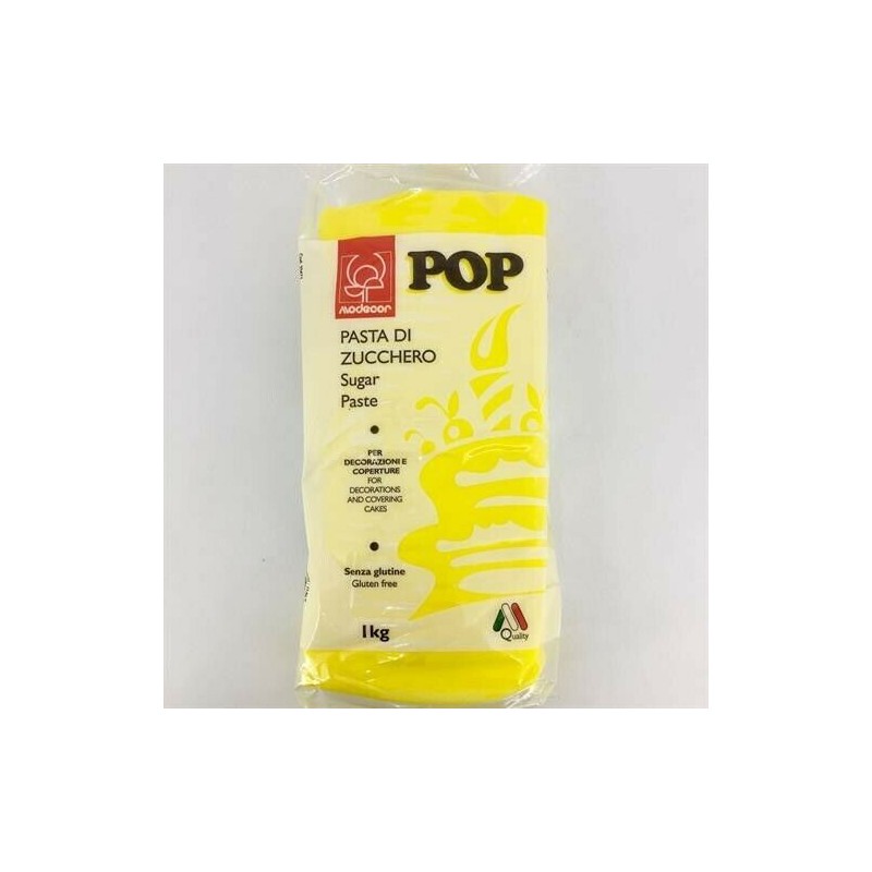 PASTA DI ZUCCHERO 1KG POP GIALLO SOLE