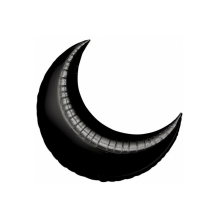 PALLONCINO MYLAR 35JUMBO LUNA NERA