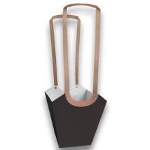 SAC. AQUA MEDIUM 10X17X10CM NERO 10 PZ