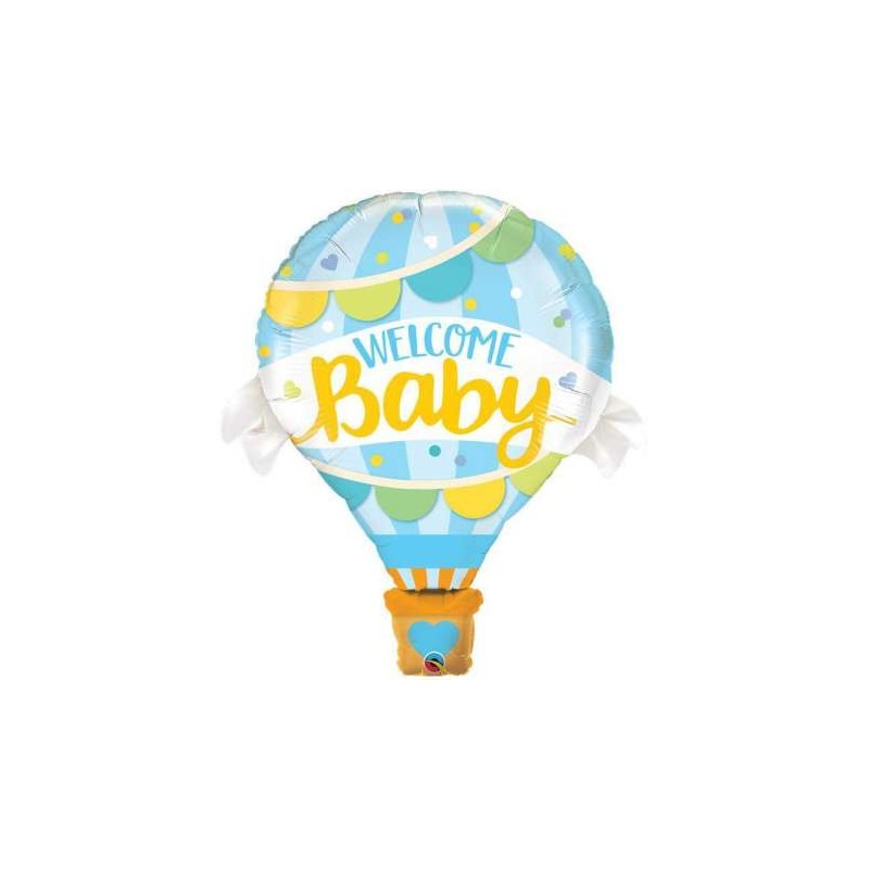 PALLONCINO 42  JUMBO MYLAR  WELCOME BABY BOY