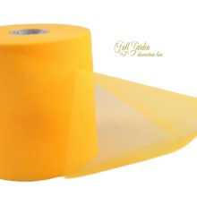 ROTOLO TULLE 100MT H25 CM GIALLO OCRA