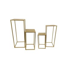 ALZATA METALLO ORO IRON CRAFT HOLDER S/4