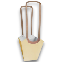 BAGS AQUA MEDIUM CREMA 10X17X19 PZ10