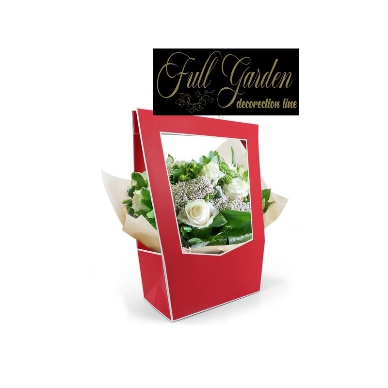 SAC. MEDALLION  MEDIUM 14X23X38 CM RED 5PZ