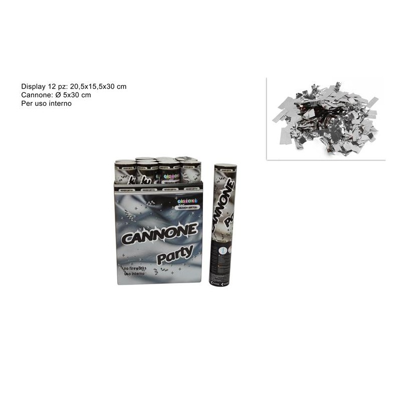 CANNONE PARTY CORIAN ARGENTO MATALLIZZATO CM.30