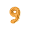 PALLONCINO MYLAR 7 NUMERO 9 ORO