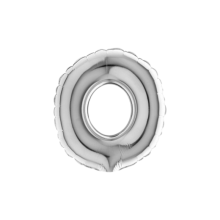 PALLONCINO MYLAR 7 NUMERO 0 SILVER