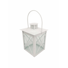 LANTERNA BIANCA DRITTA 12X12 H 17