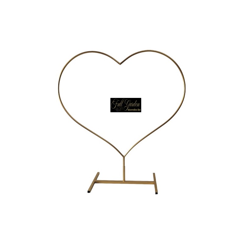 STRUTTURA A CUORE 100X40X100 COL. ORO