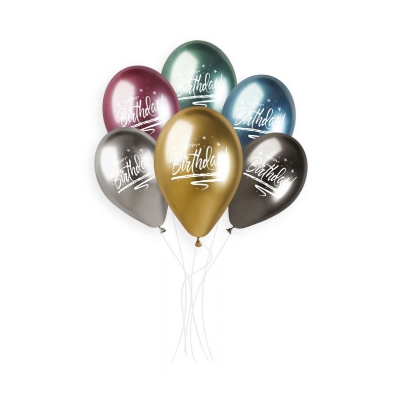 PALLONCINO 13 SHINY HAPPY BIRTHIDAY 25 PZ