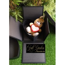 SCATOLA SORPRESA QUADR. CON CUORE COL. NERO