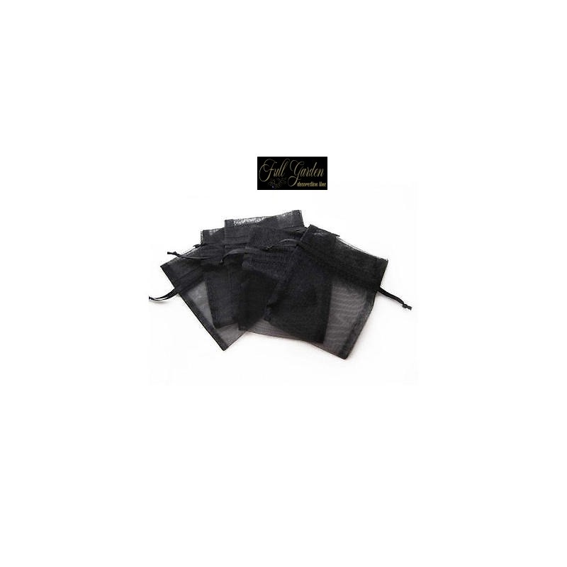 BUSTINA ORGANZA CM 7,5XH10 BLACK PZ 10