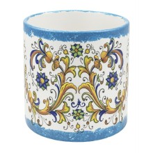 CILINDRO CERAMICA MAIOLICA BLU H160D150