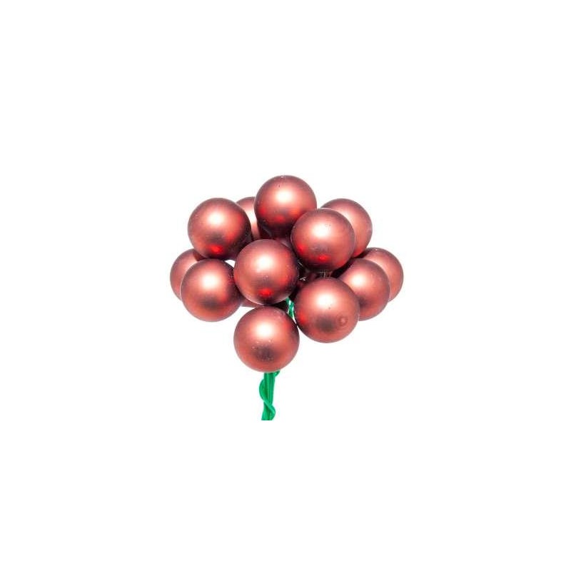 BOX 144 MINI SFERE VETRO RUST