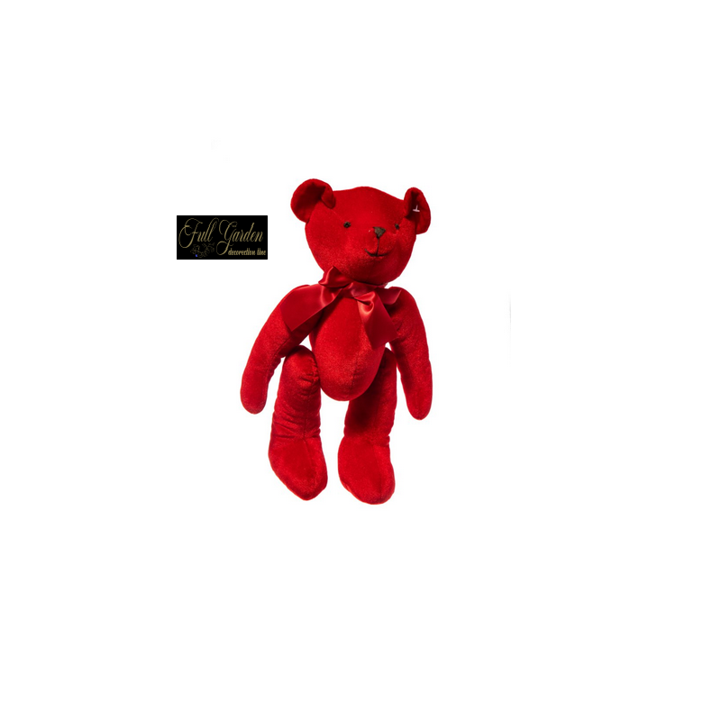 ORSETTO VELLUTO CM 40 RED