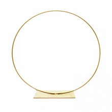 CERCHIO METALLO C/BASE D.30 CM COLORE ORO