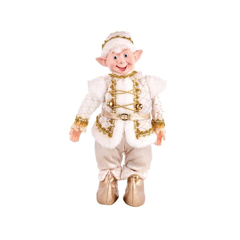 ELFO CON MUSICA E MOVIMENTO 40CM IVORY