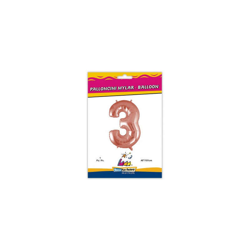 MYLAR  ROSA GOLD  N.3 CM.102