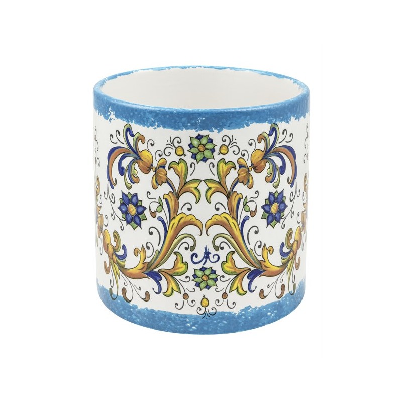 CILINDRO CERAMICA  MAIOLICA BLU H195D180