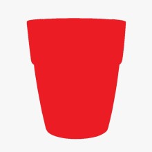 VASO SAINT-TROPEZ ROSSO16X15